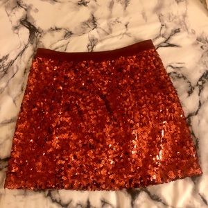 Sparkly Red Skirt